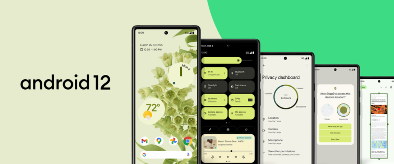 Google ships Android 12 for the Pixel 3 and up