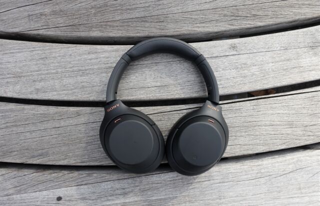 Sony's WH-1000XM4 noise-canceling headphones.