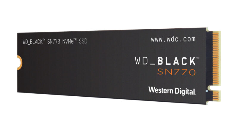 Western Digital's recent WD Black SN770 SSD.
