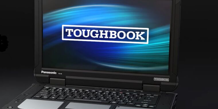 Modular Panasonic Toughbook has 8 replaceable parts, 1,200-nit screen